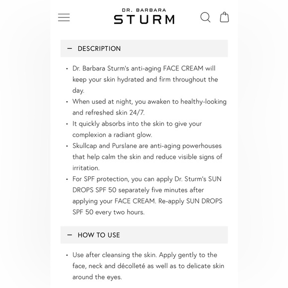 Dr. Barbara Sturm Face Cream - Picture 4 of 4